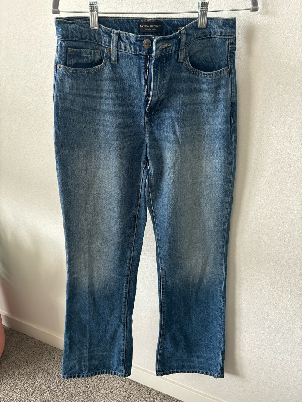 Banana Republic High Rise Relaxed Fit Boot Cut Jeans